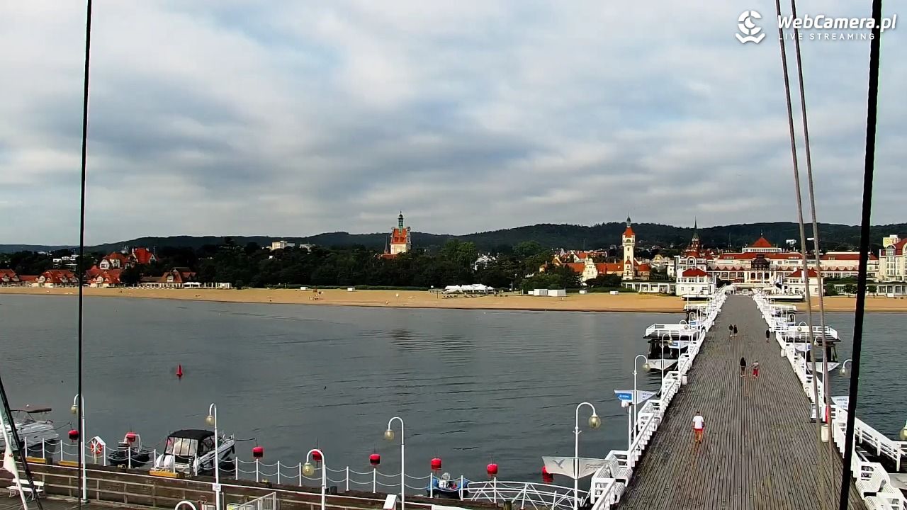 SOPOT - widok z molo - 06 sierpień 2026, 08:09