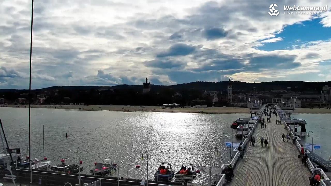 SOPOT - widok z molo - 18 wresień 2026, 15:12