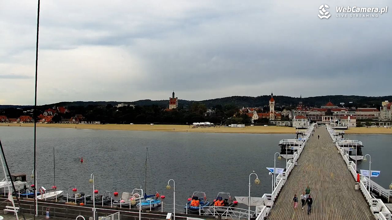 SOPOT - widok z molo - 18 wresień 2026, 07:49