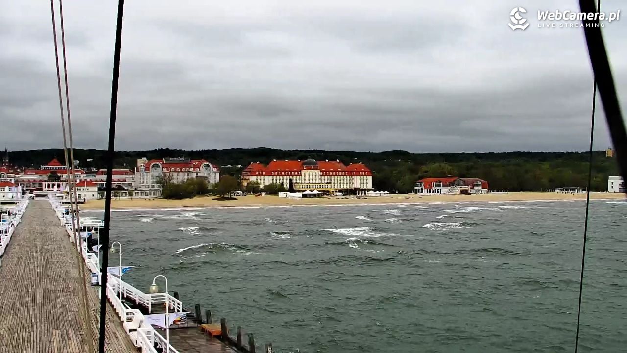 SOPOT - widok z molo - 07 maj 2026, 08:29