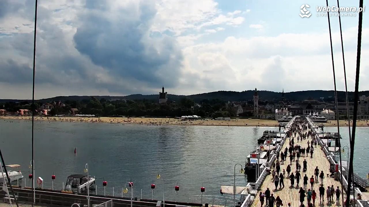 SOPOT - widok z molo - 06 sierpień 2026, 15:59