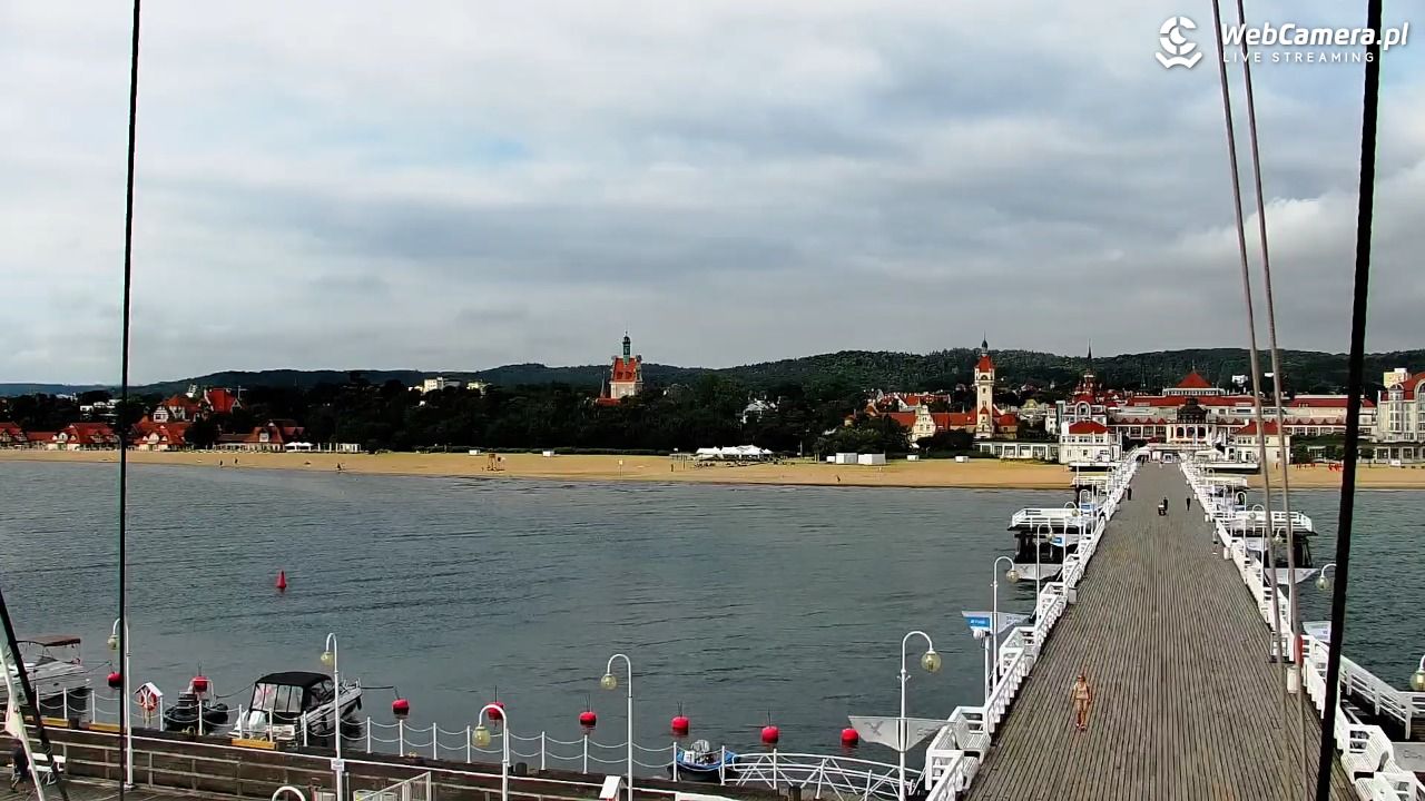 SOPOT - widok z molo - 06 sierpień 2026, 08:43