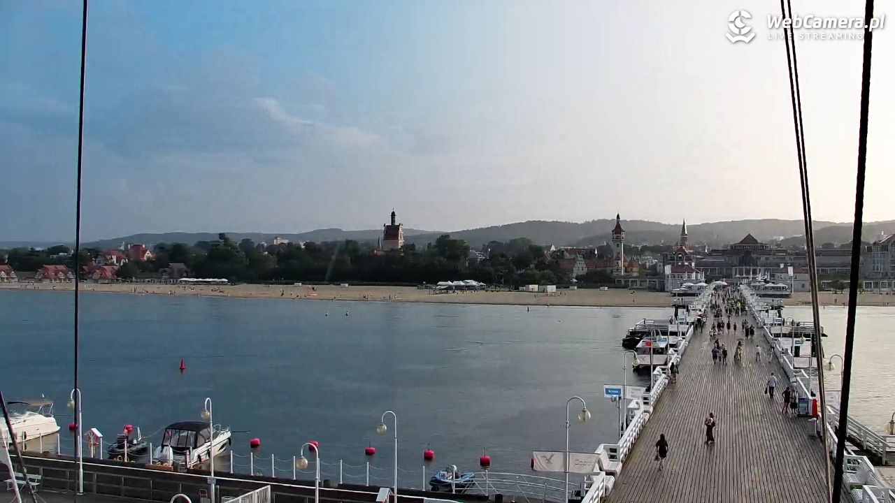 SOPOT - widok z molo - 05 sierpień 2026, 19:22