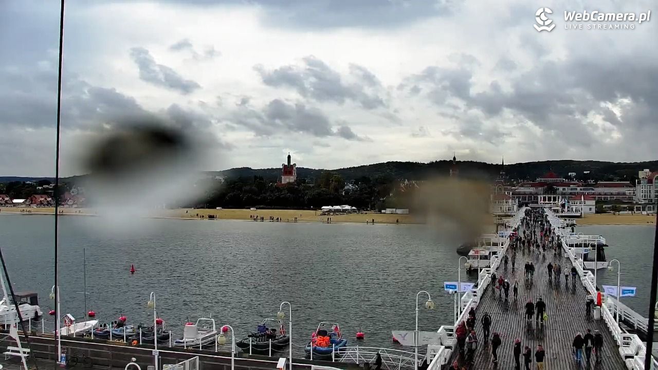 SOPOT - widok z molo - 20 wresień 2026, 12:51