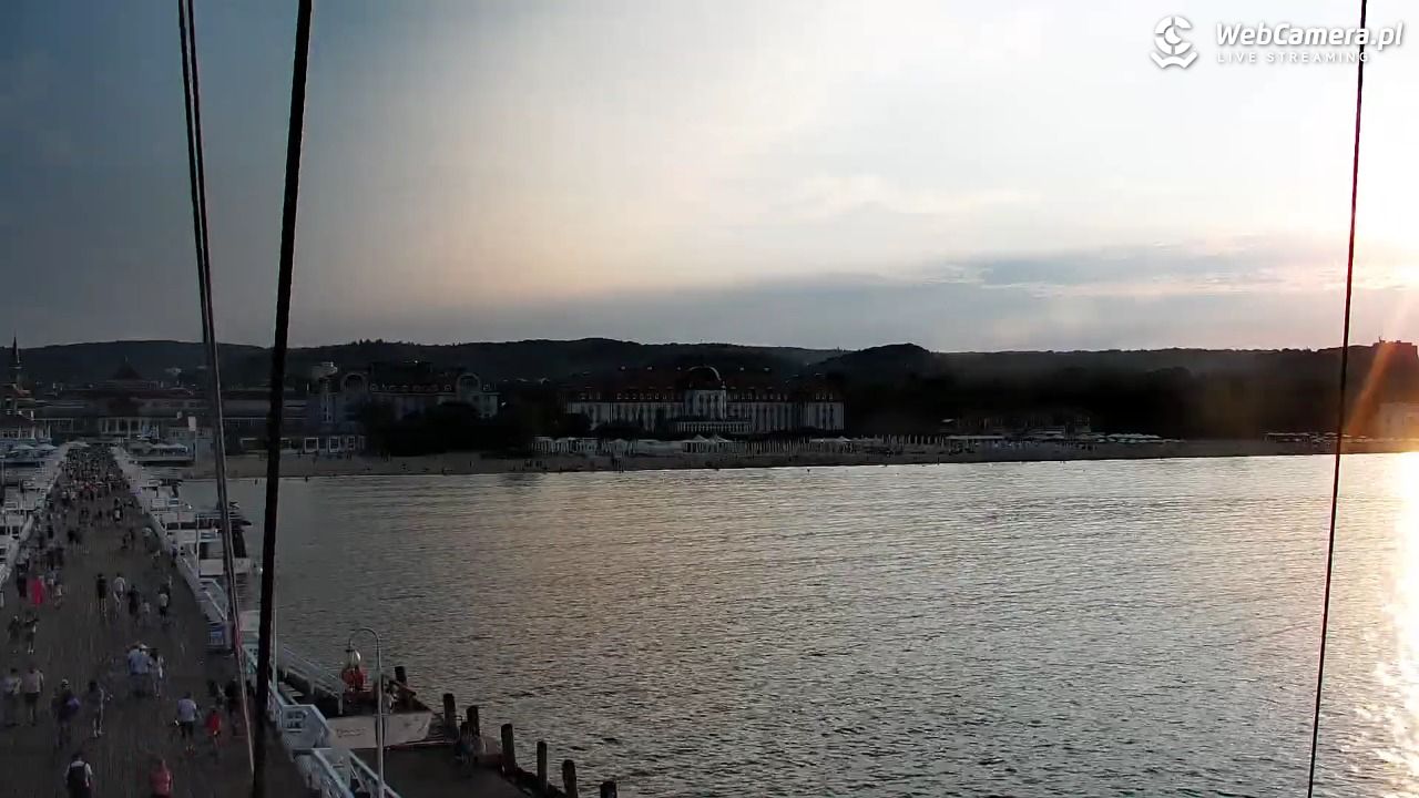 SOPOT - widok z molo - 05 sierpień 2026, 19:40