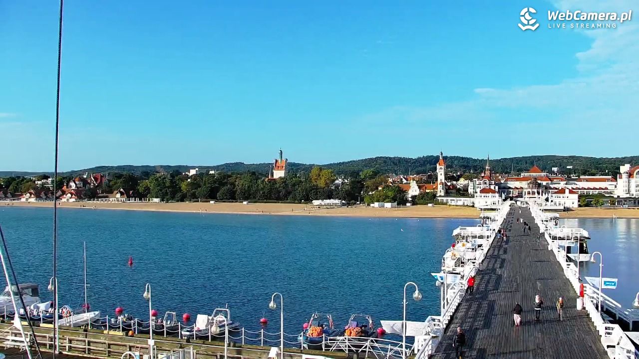 SOPOT - widok z molo - 19 wresień 2026, 08:28