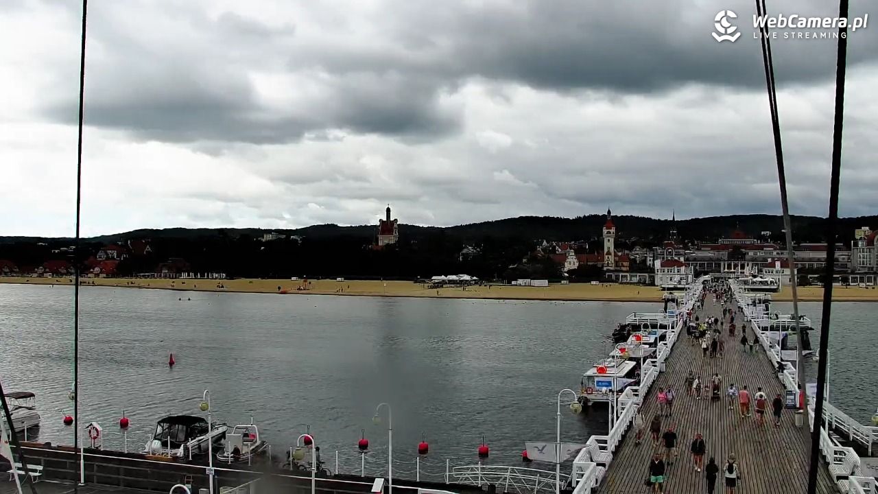 SOPOT - widok z molo - 07 sierpień 2026, 10:33