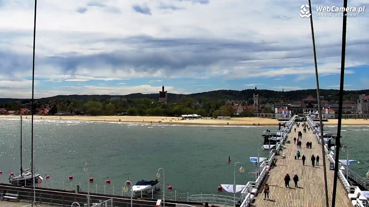 SOPOT - widok z molo - 08 maj 2026, 13:19