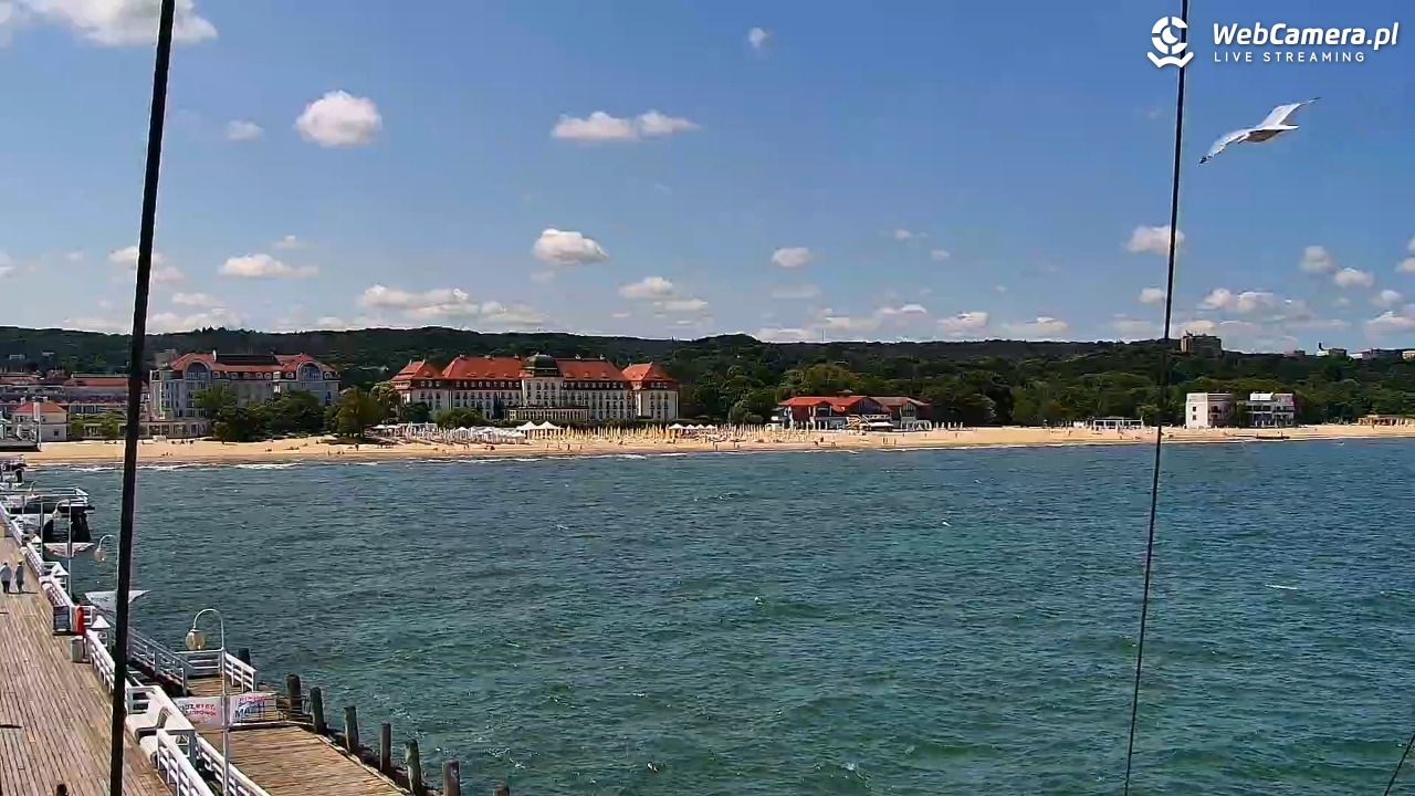SOPOT - widok z molo - 13 czerwiec 2025, 13:12