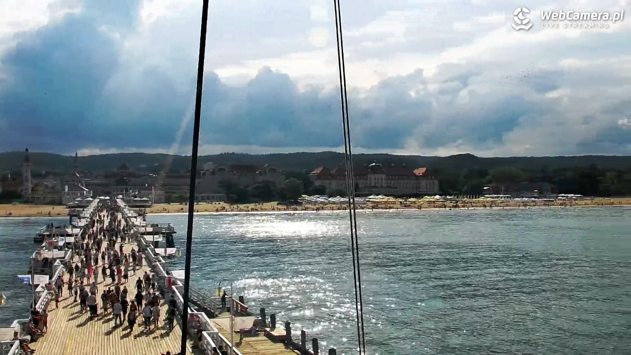 SOPOT - widok z molo - 06 sierpień 2026, 17:00