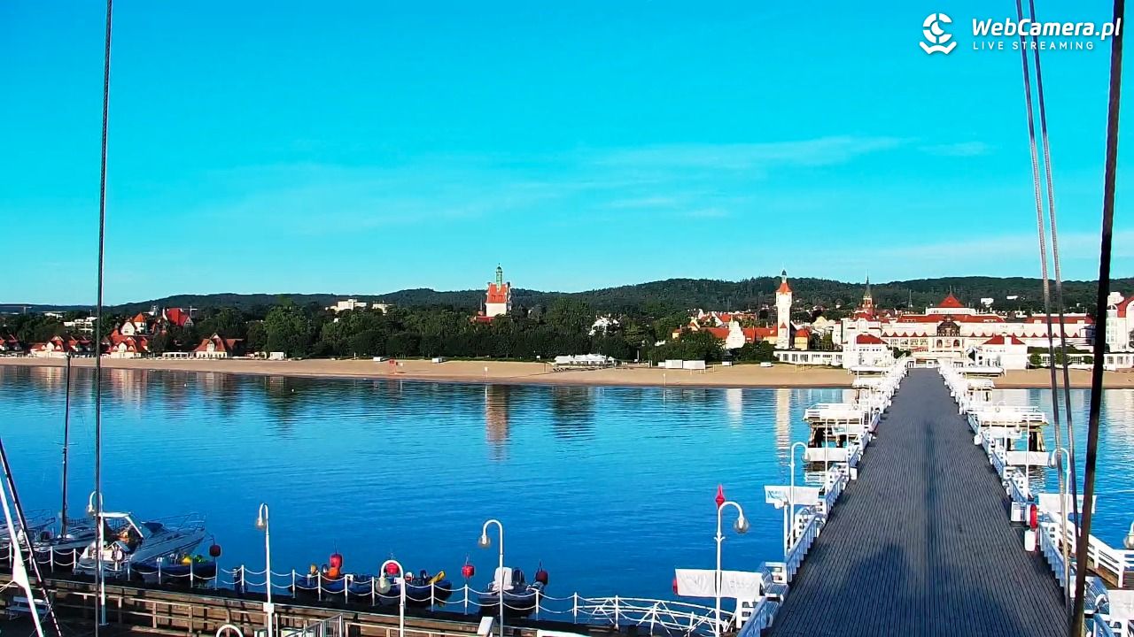 SOPOT - widok z molo - 23 czerwiec 2026, 05:24