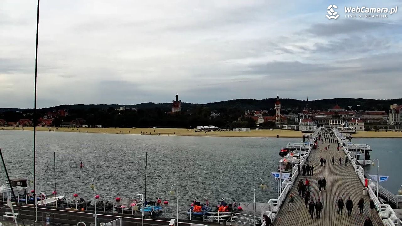SOPOT - widok z molo - 18 wresień 2026, 11:03