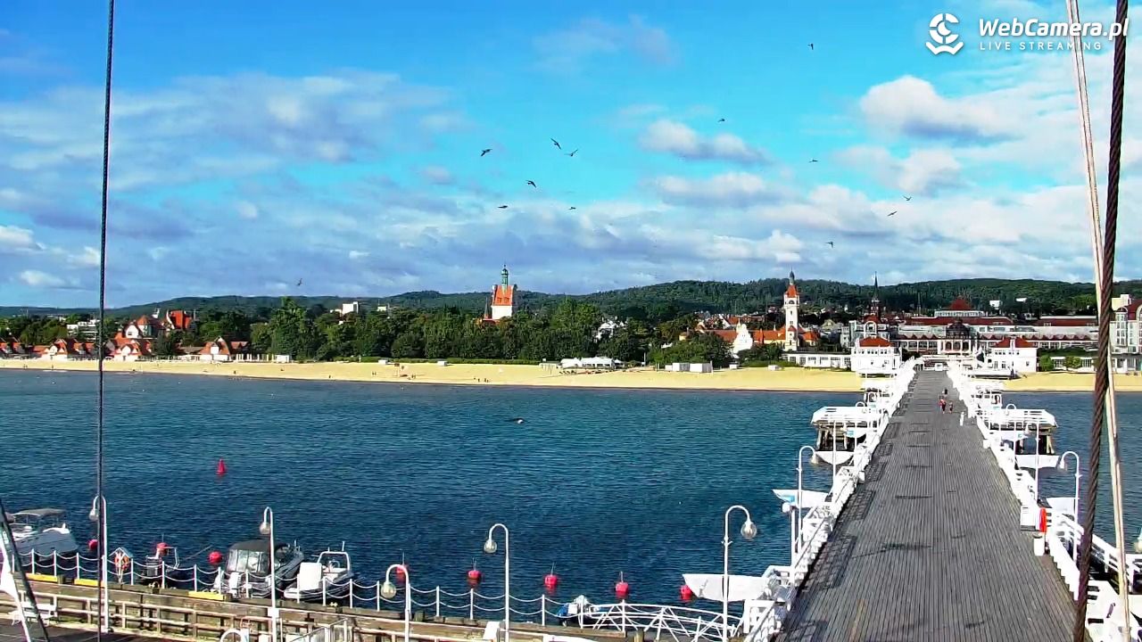 SOPOT - widok z molo - 07 sierpień 2026, 07:44