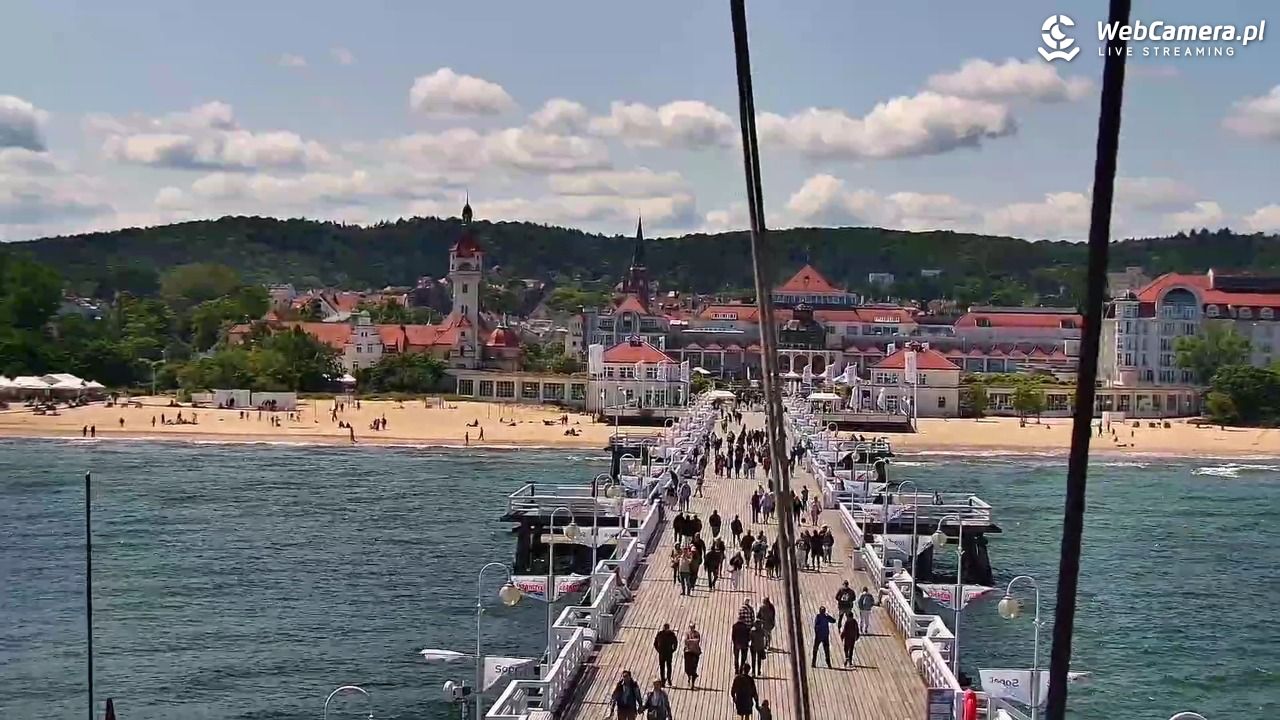 SOPOT - widok z molo - 13 czerwiec 2025, 12:58