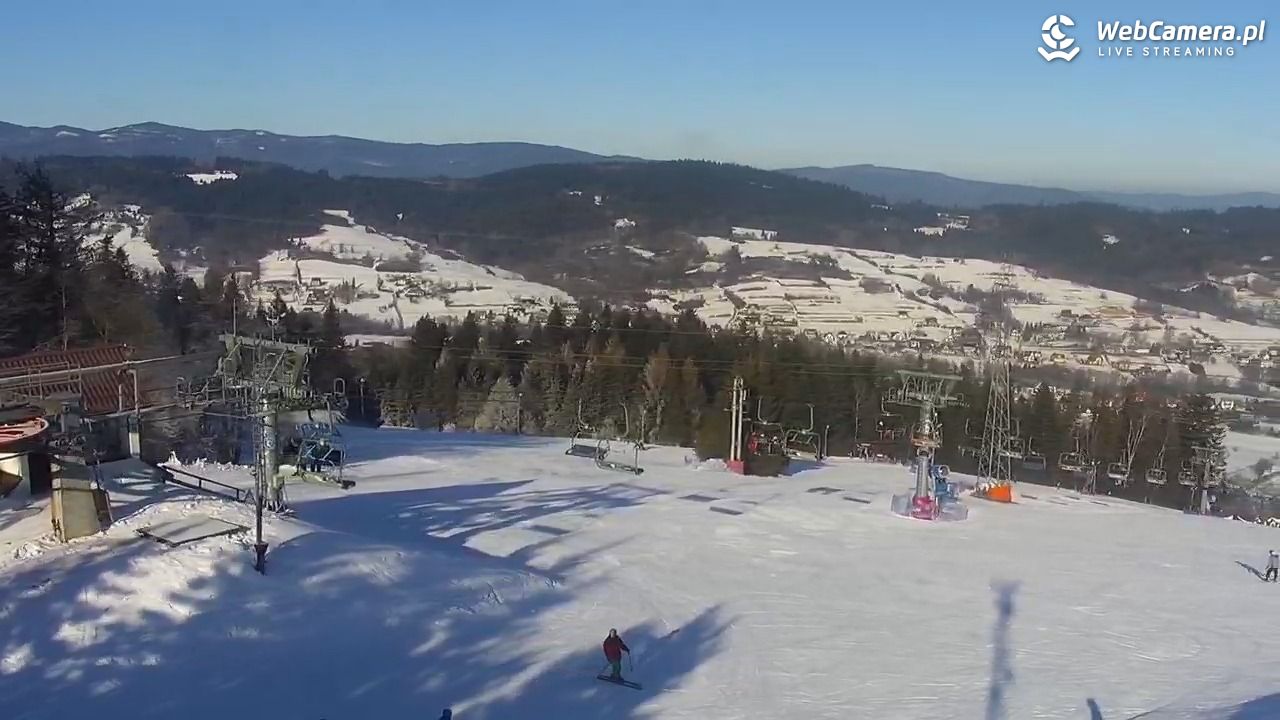 Kompleks BESKID Spytkowice - widok z górnej stacji - 19 styczeń 2026, 10:50