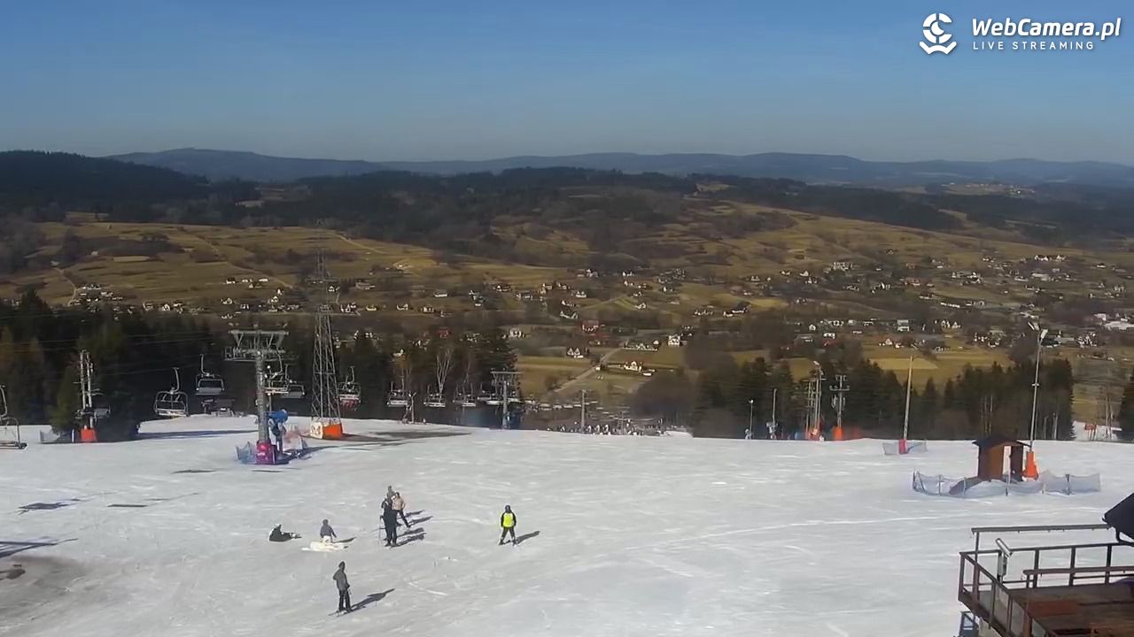 Kompleks BESKID Spytkowice - widok z górnej stacji - 06 marzec 2026, 12:51