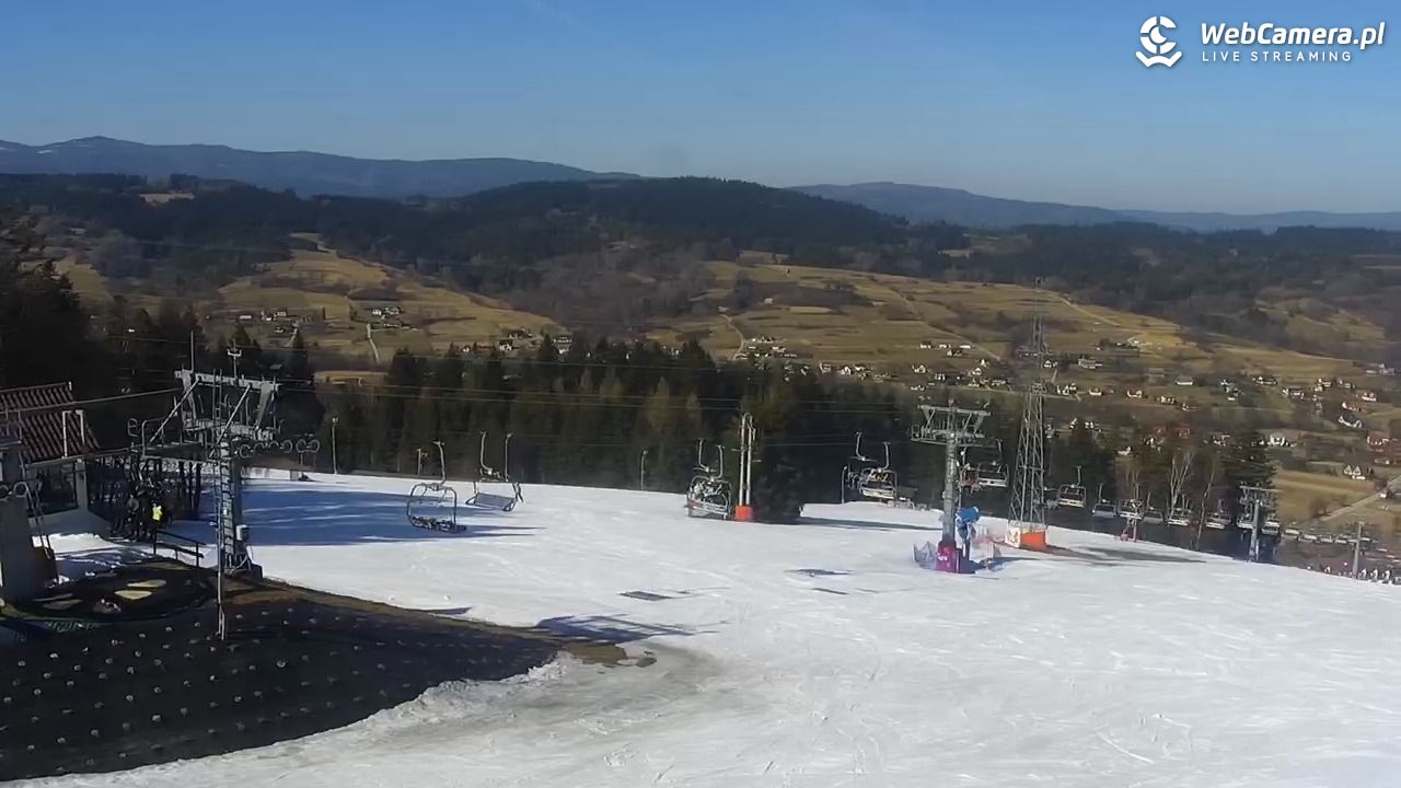 Kompleks BESKID Spytkowice - widok z górnej stacji - 06 marzec 2026, 12:51