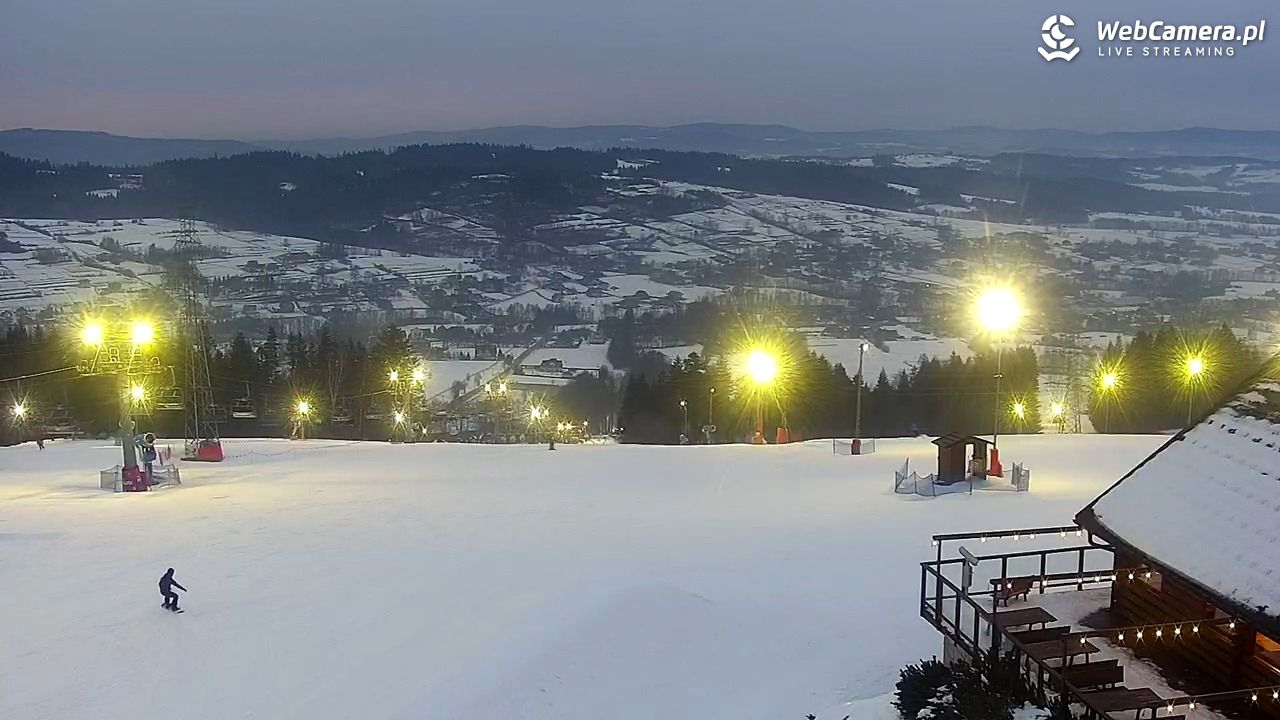 Kompleks BESKID Spytkowice - widok z górnej stacji - 22 styczeń 2026, 16:29