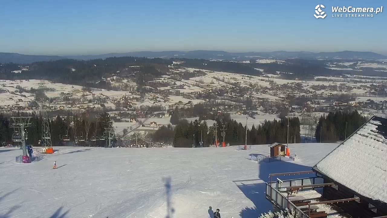 Kompleks BESKID Spytkowice - widok z górnej stacji - 19 styczeń 2026, 11:56