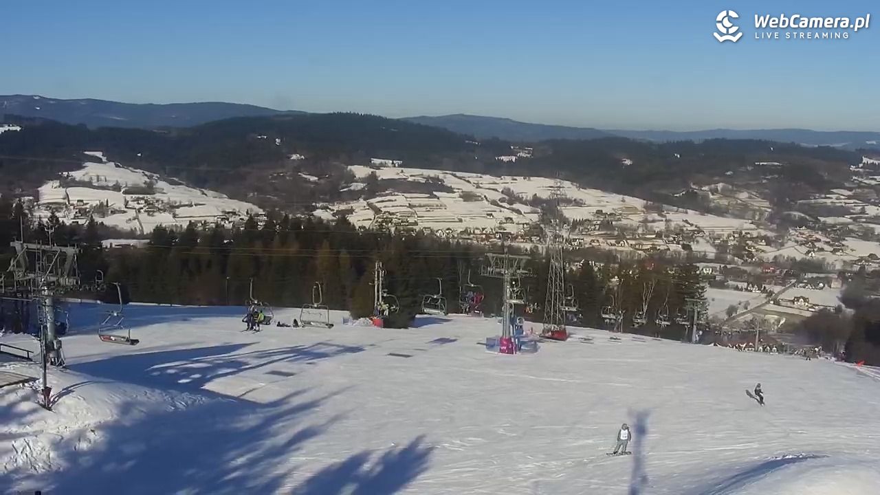 Kompleks BESKID Spytkowice - widok z górnej stacji - 20 styczeń 2026, 11:11