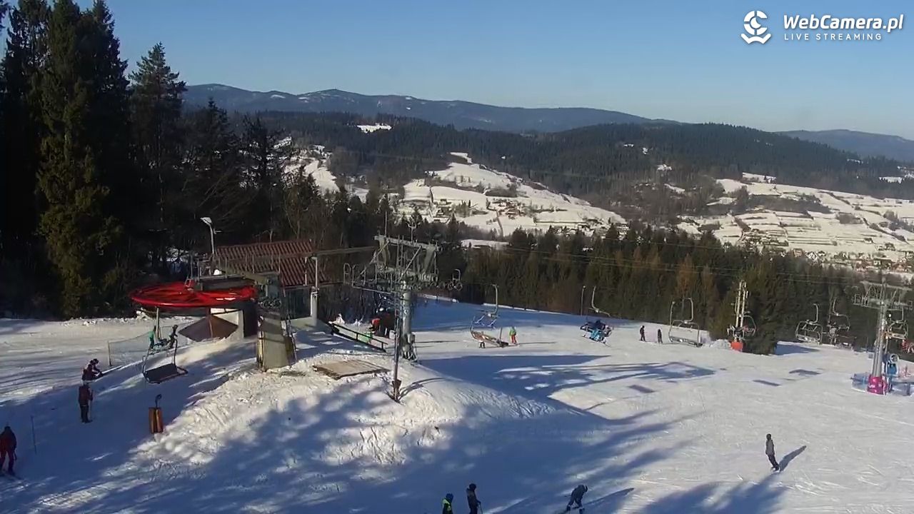 Kompleks BESKID Spytkowice - widok z górnej stacji - 20 styczeń 2026, 11:11