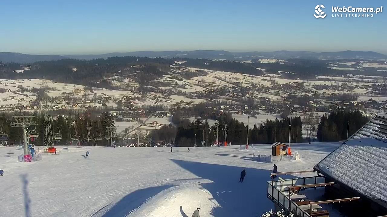 Kompleks BESKID Spytkowice - widok z górnej stacji - 19 styczeń 2026, 10:31