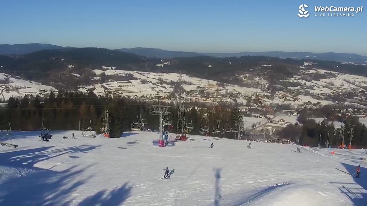 Kompleks BESKID Spytkowice - widok z górnej stacji - 20 styczeń 2026, 11:11