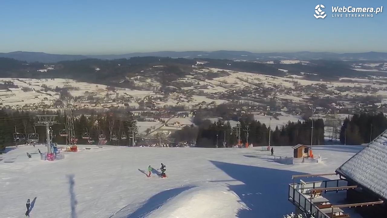 Kompleks BESKID Spytkowice - widok z górnej stacji - 19 styczeń 2026, 10:49