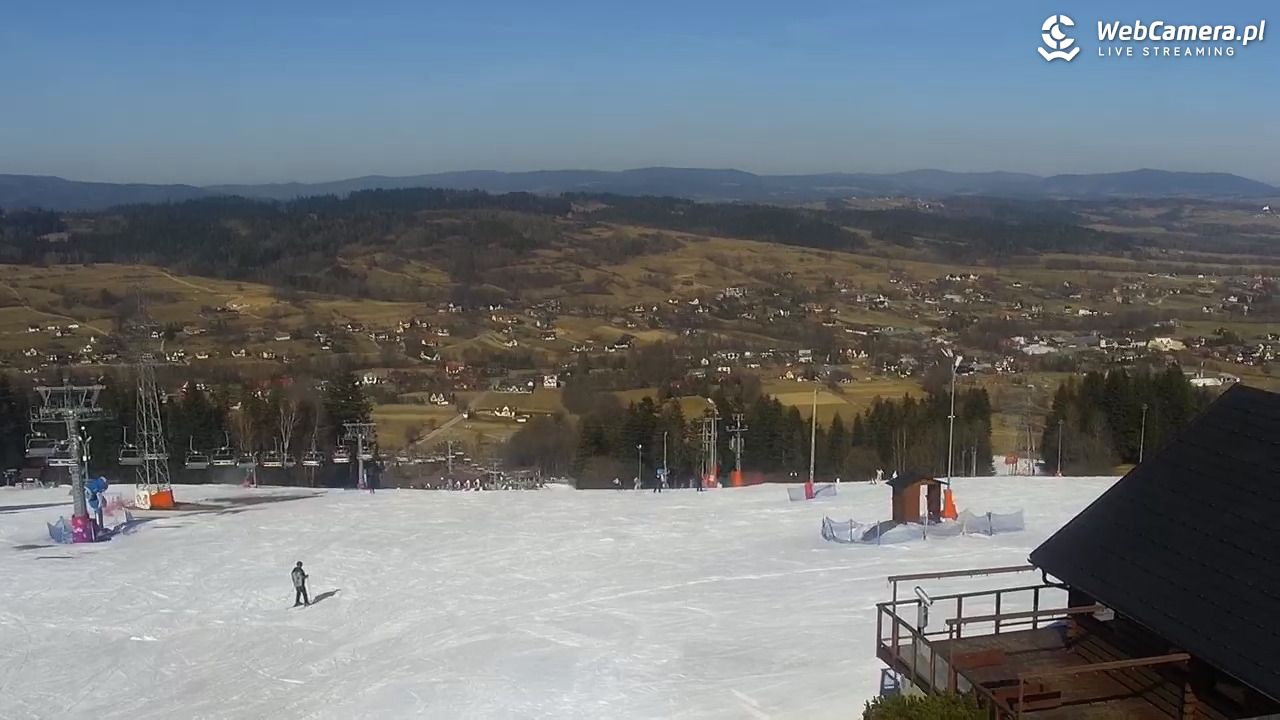 Kompleks BESKID Spytkowice - widok z górnej stacji - 06 marzec 2026, 12:52