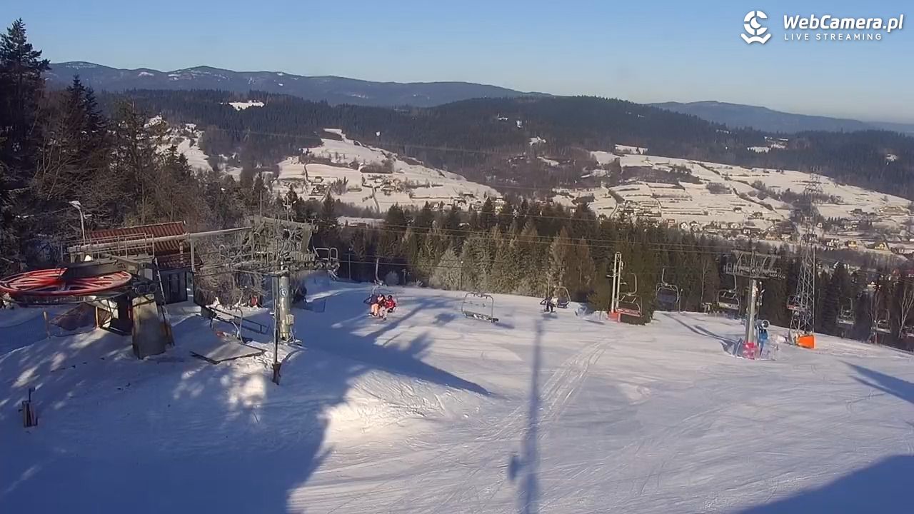 Kompleks BESKID Spytkowice - widok z górnej stacji - 19 styczeń 2026, 09:38