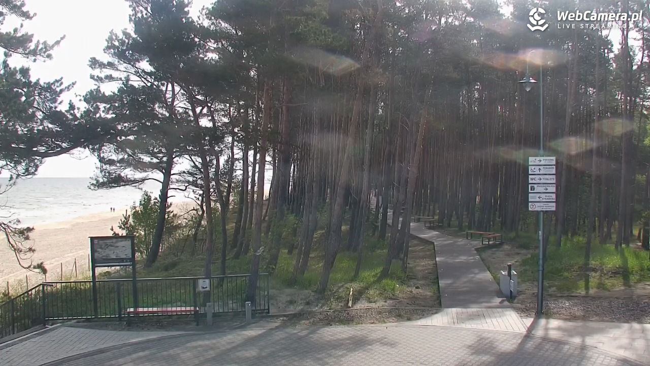 STEGNA  - widok na plażę - 08 maj 2026, 08:54