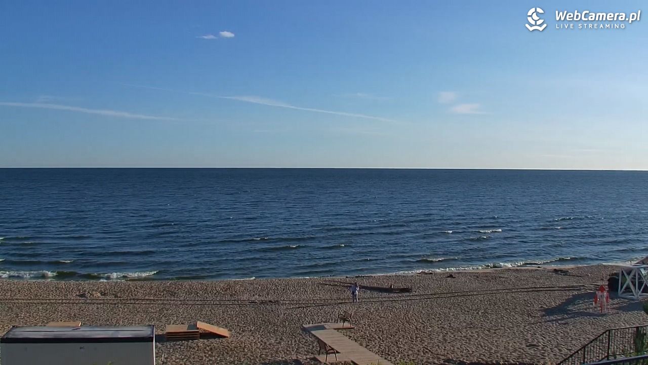STEGNA  - widok na plażę - 22 czerwiec 2026, 06:07