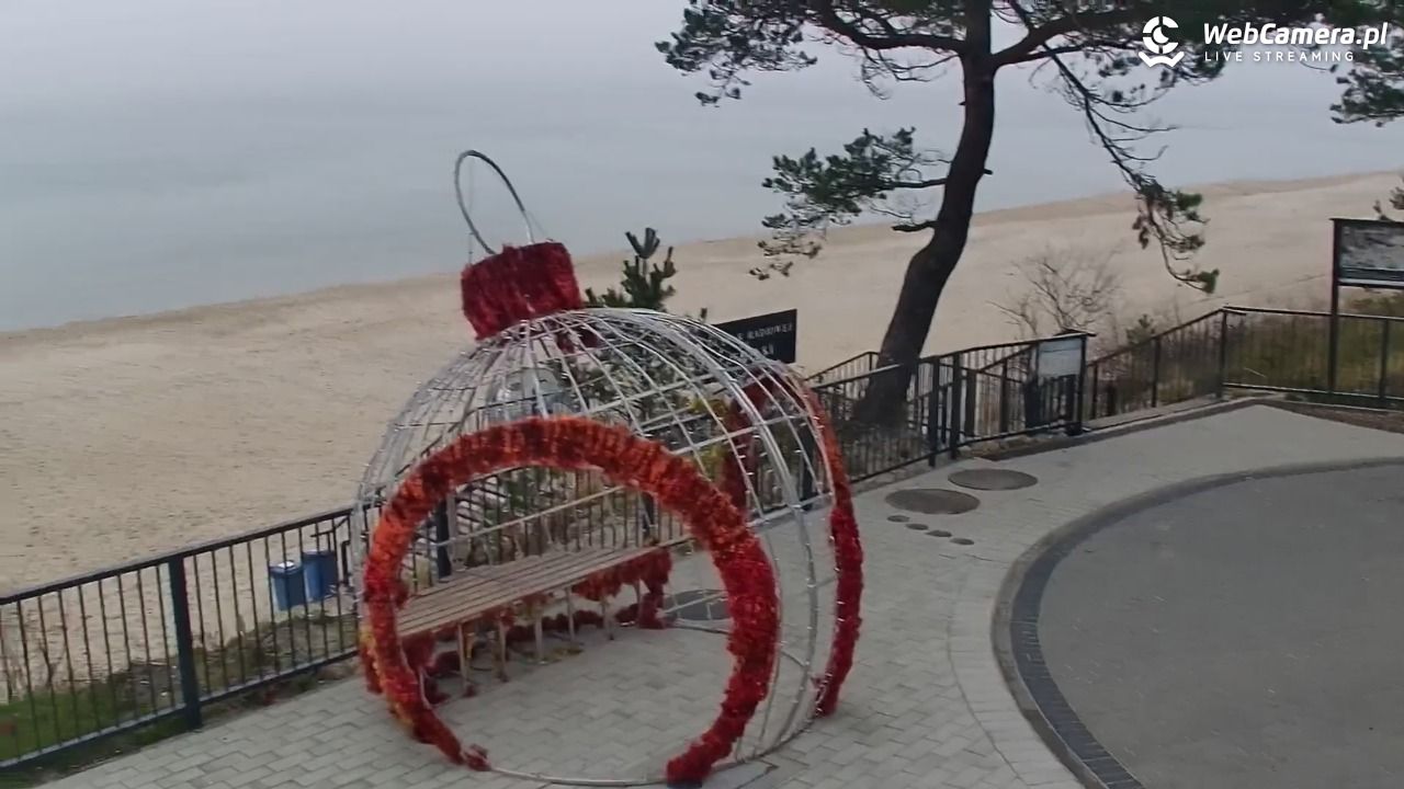 STEGNA  - widok na plażę - 17 grudzień 2025, 13:23