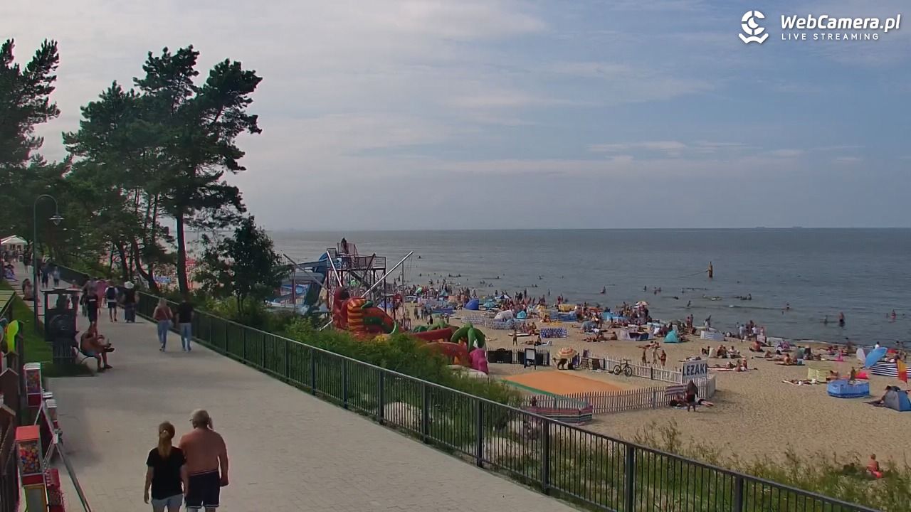 STEGNA  - widok na plażę - 27 lipiec 2025, 14:27