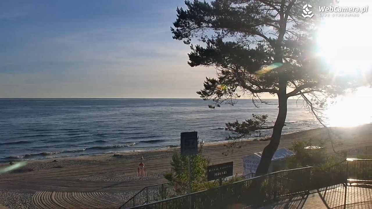 STEGNA  - widok na plażę - 23 czerwiec 2026, 05:26