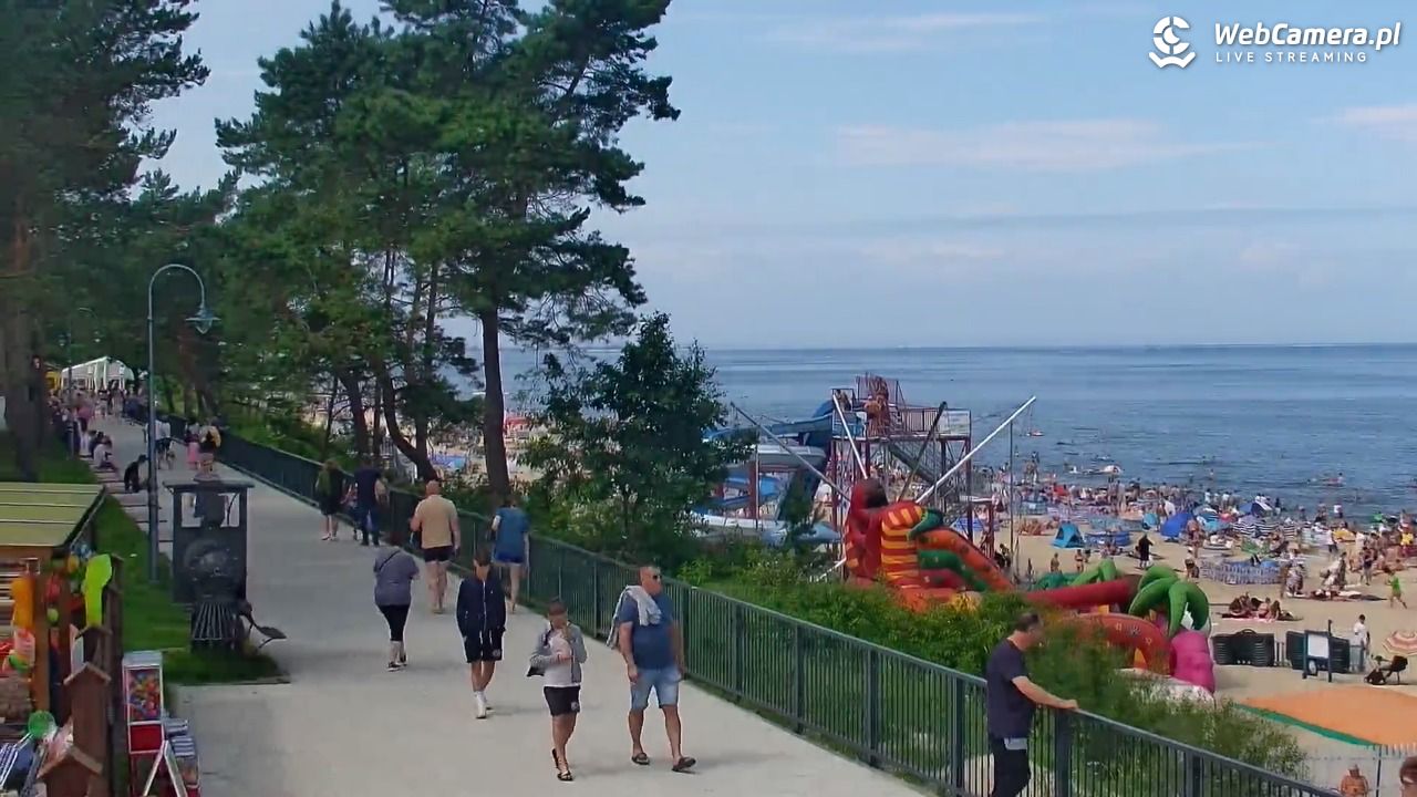 STEGNA  - widok na plażę - 27 lipiec 2025, 12:14