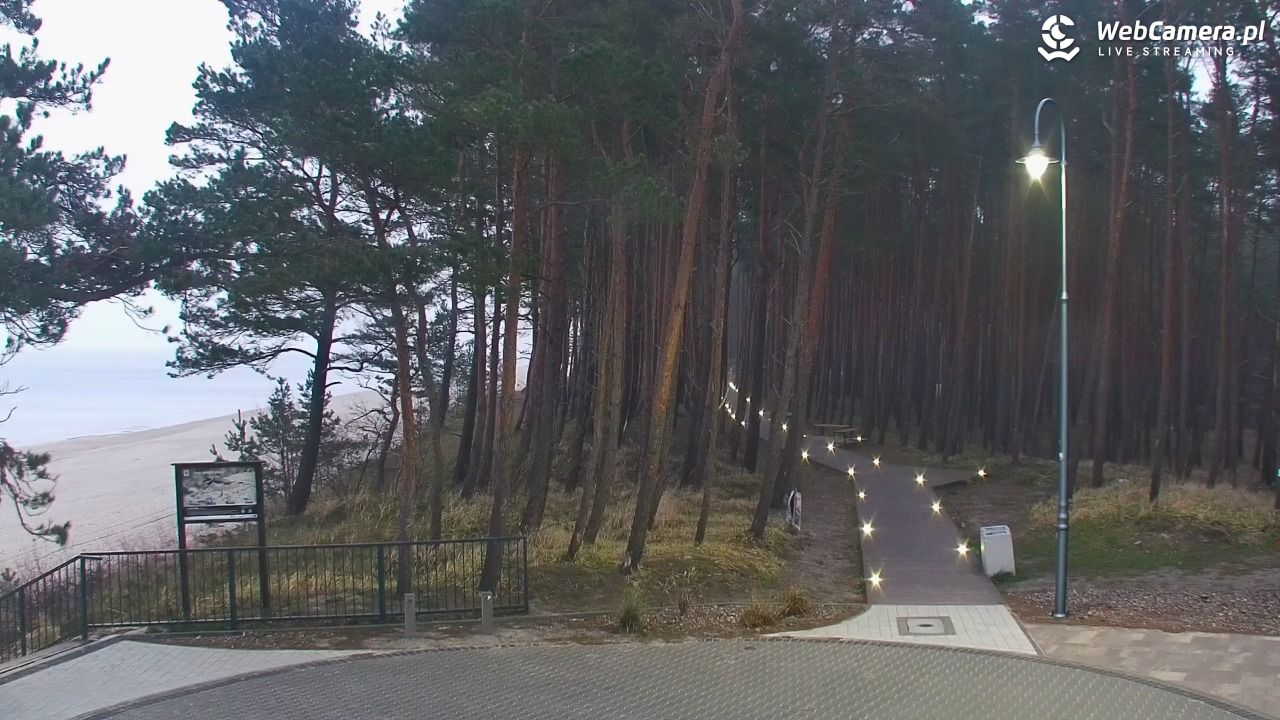 STEGNA  - widok na plażę - 19 grudzień 2025, 07:44