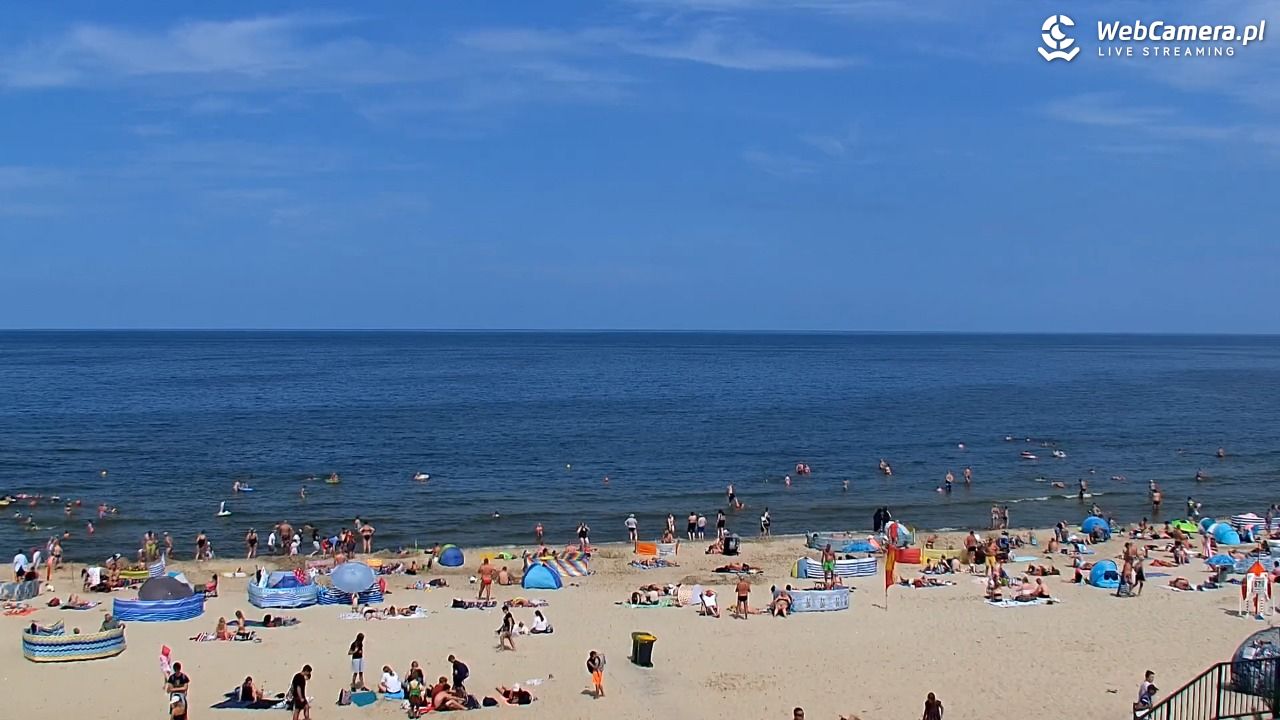 STEGNA  - widok na plażę - 27 lipiec 2025, 12:33