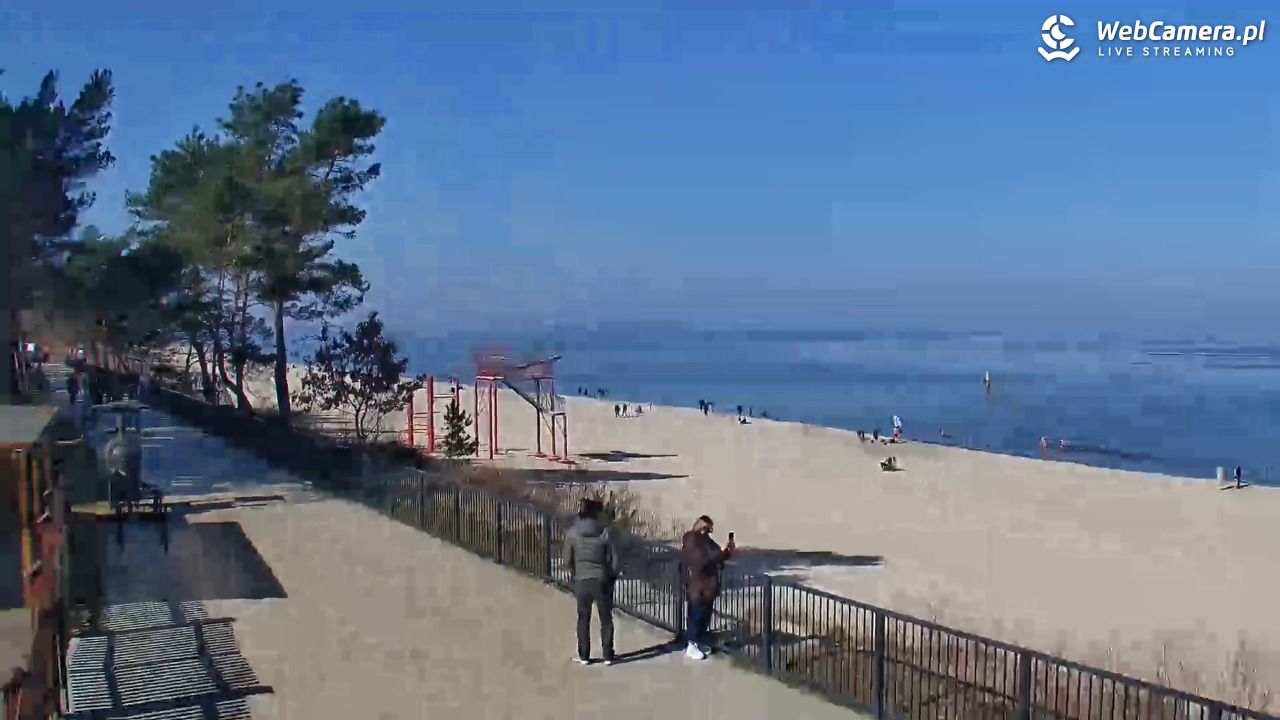 STEGNA  - widok na plażę - 22 marzec 2026, 10:35