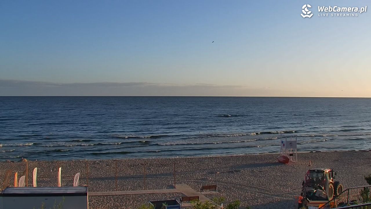 STEGNA  - widok na plażę - 07 sierpień 2026, 05:55