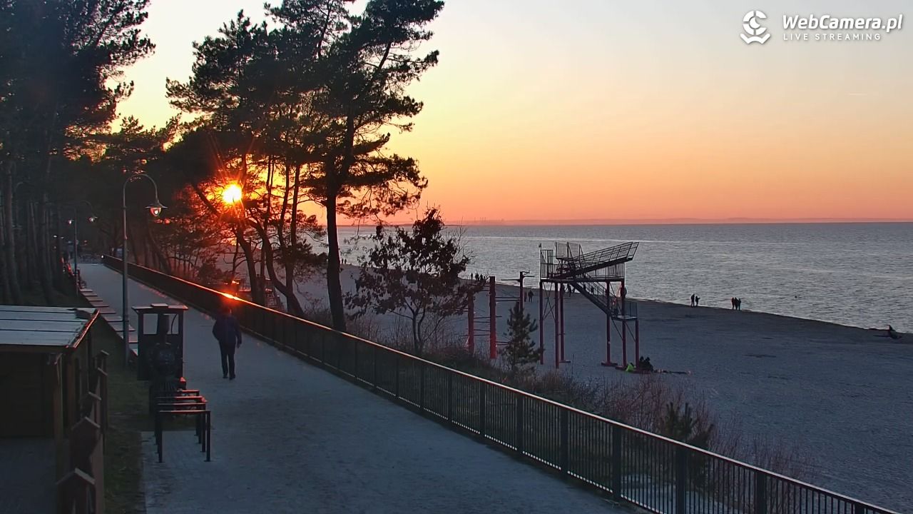 STEGNA  - widok na plażę - 21 marzec 2026, 17:48