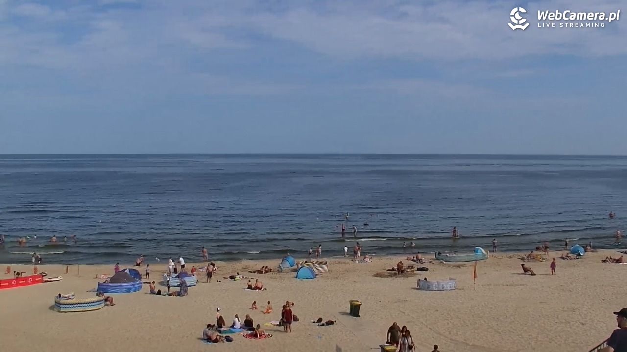 STEGNA  - widok na plażę - 27 lipiec 2025, 10:38