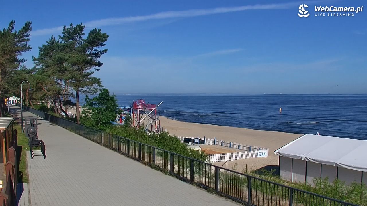 STEGNA  - widok na plażę - 23 czerwiec 2026, 08:05