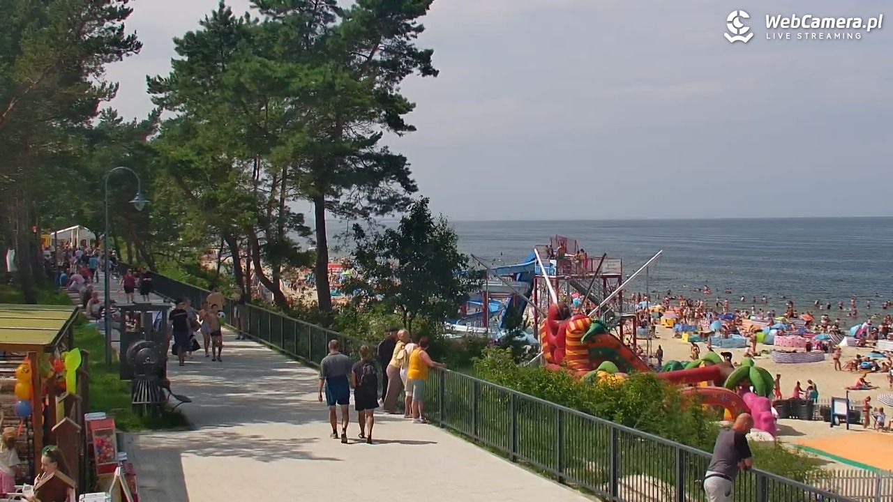 STEGNA  - widok na plażę - 26 lipiec 2025, 13:36