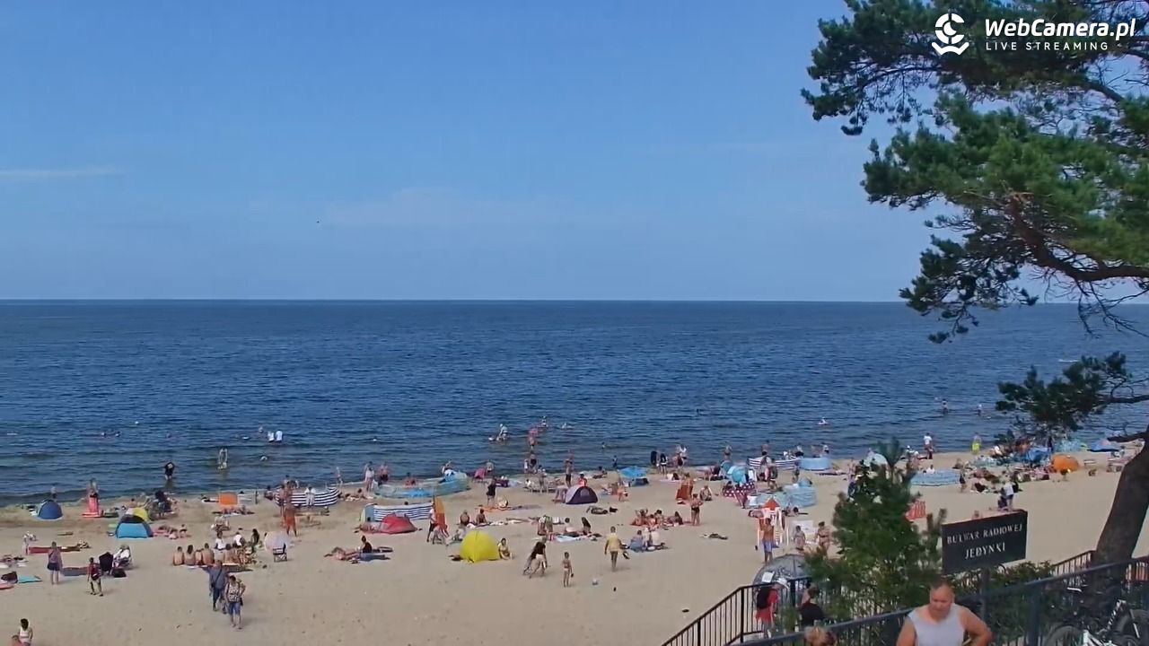 STEGNA  - widok na plażę - 27 lipiec 2025, 14:32