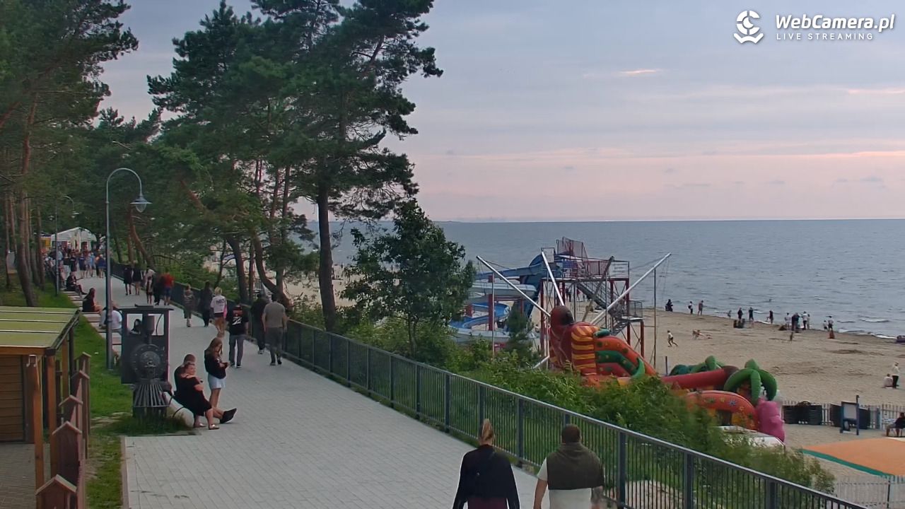 STEGNA  - widok na plażę - 27 lipiec 2025, 20:20