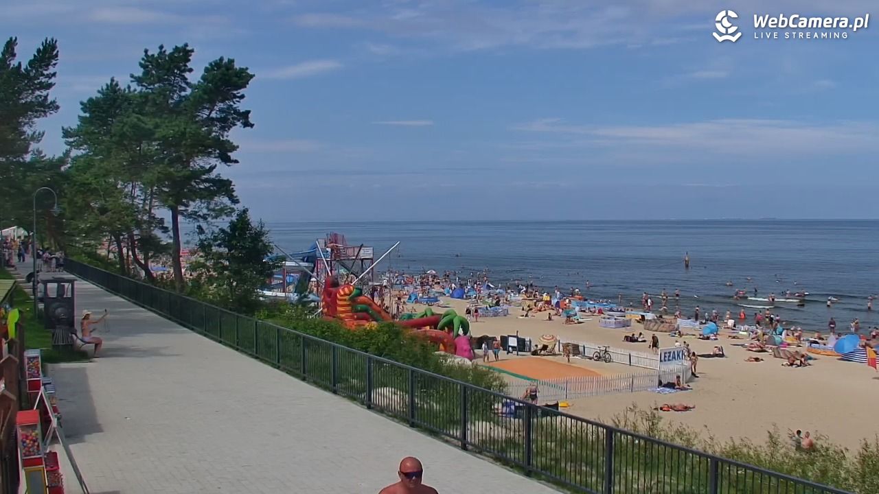 STEGNA  - widok na plażę - 27 lipiec 2025, 11:52