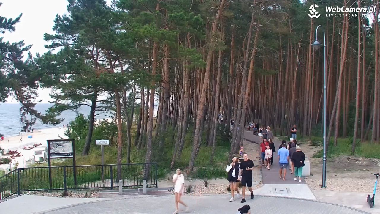 STEGNA  - widok na plażę - 27 lipiec 2025, 20:19