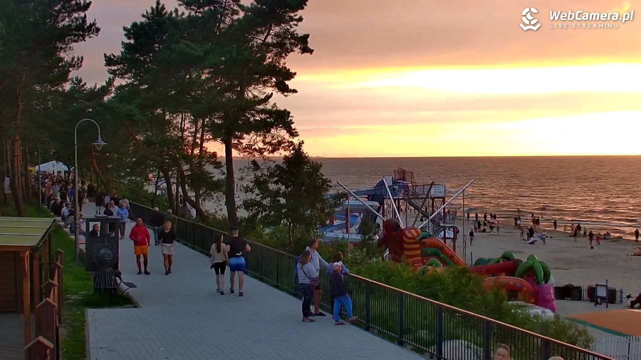 STEGNA  - widok na plażę - 26 lipiec 2025, 20:30