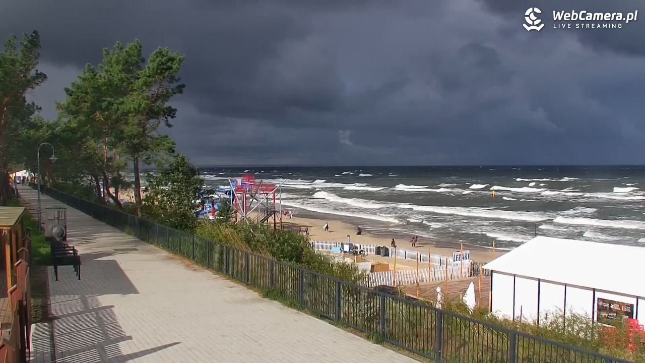 STEGNA  - widok na plażę - 22 wresień 2026, 10:10